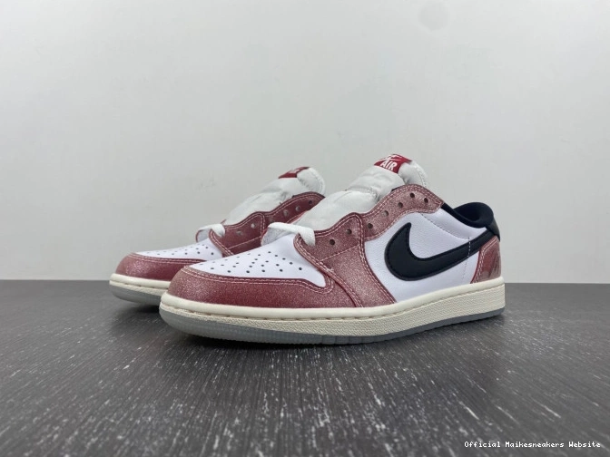 Official Maikesneakers 1 FN0432-017 TROPHY LOW 'RED BLACK' AIR OG ROOM JORDAN X 0812
